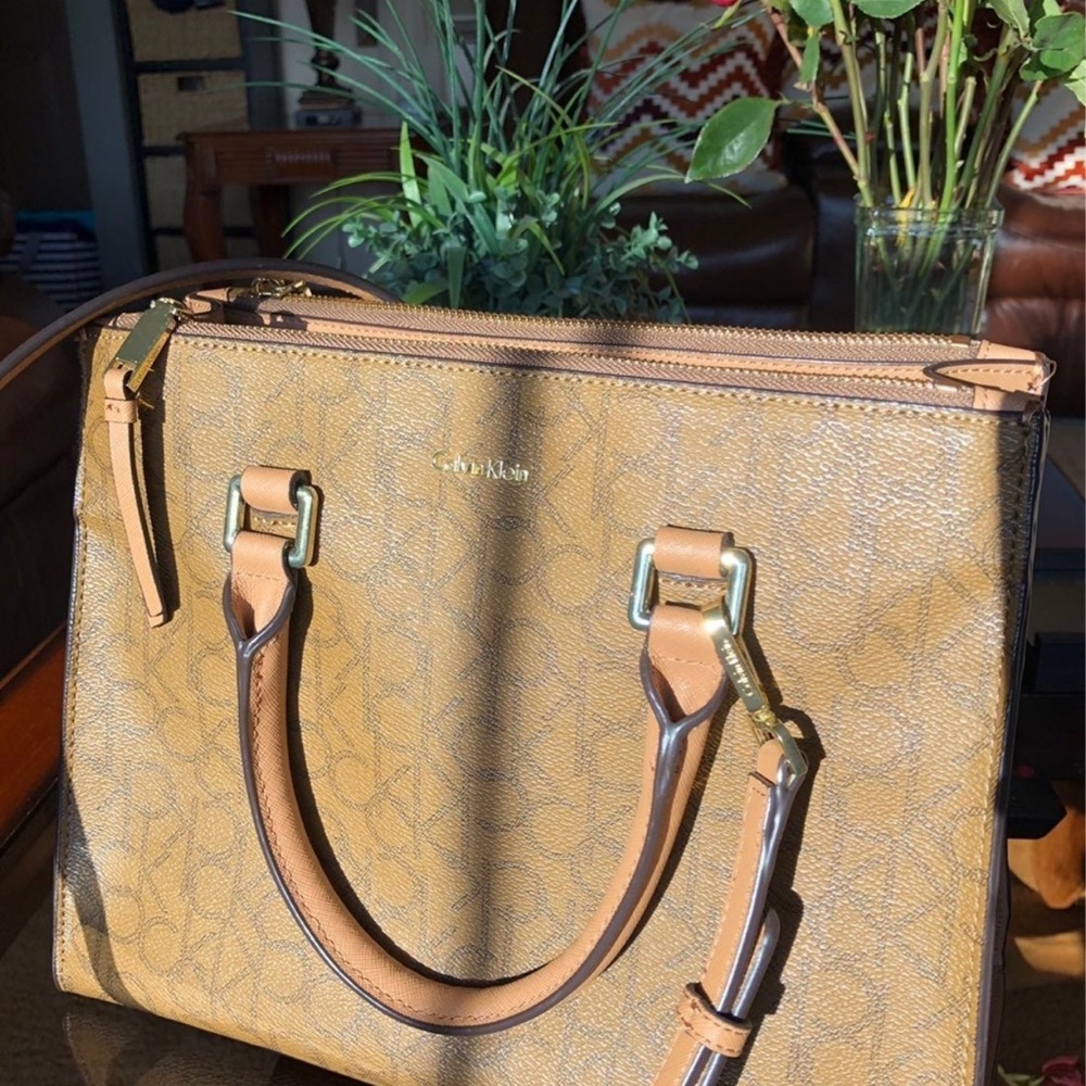 Calvin Klein Monogram Signature Satchel